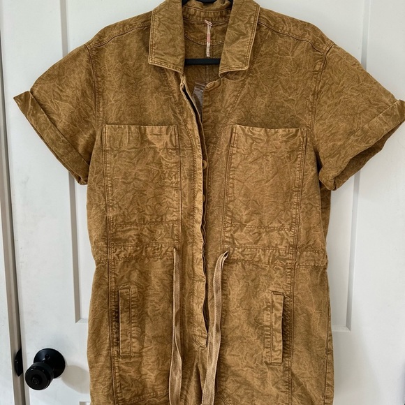 NWOT We the free Rhodes Chino coverall romper - Picture 3 of 9
